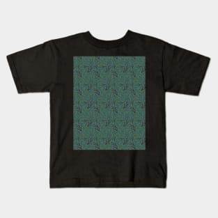 Deep dark forest. Saturated dark pattern. Kids T-Shirt